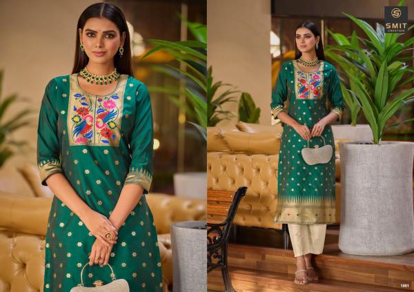 Smit Maya Paithani Cotton Designer Kurti Collection